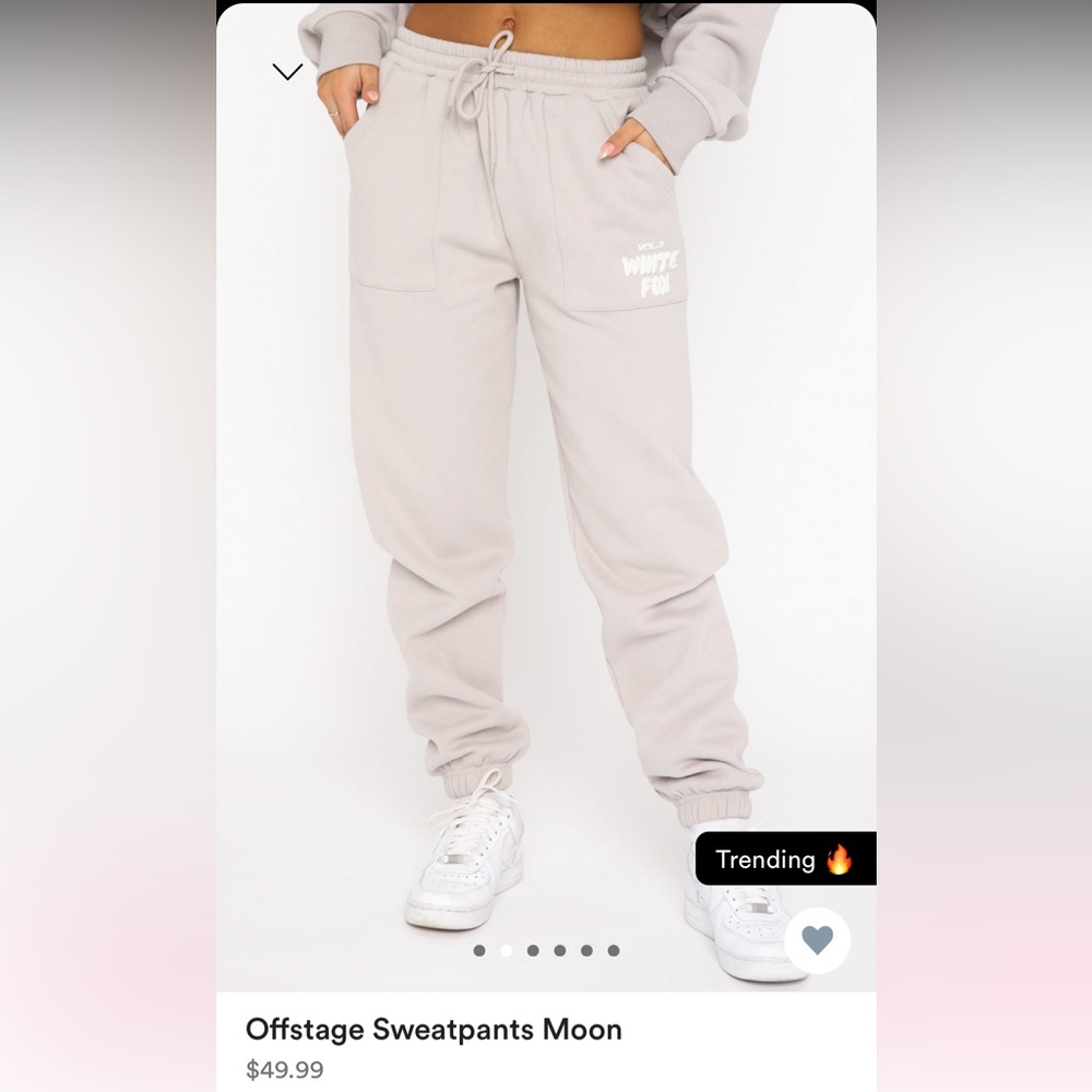 White Fox Sweatpants